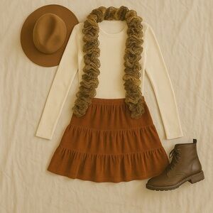 Artsy vintage ruffle scarf boho magic meets sally owens